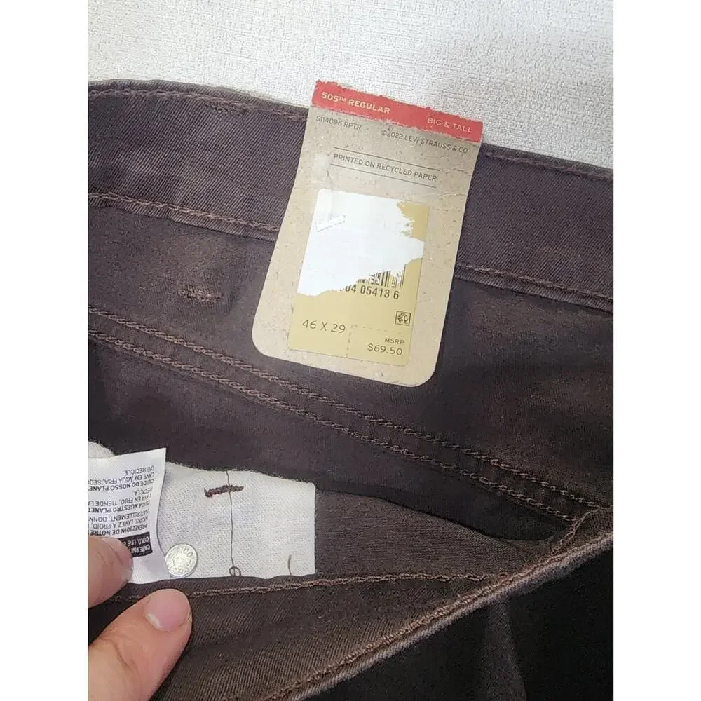 Levi's 505 regular 40x30 big and tall stretch straight